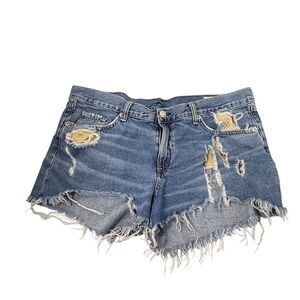 Rag & Bone Winnie size 31 distressed demon Jean shorts